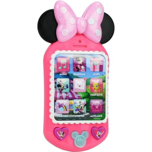 Disney Junior Minnie Bow-Tique Why Hello Pretend Play Cell Phone, Lights and - Picture 6 of 7